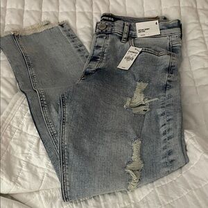 Express Light Wash Distressed Jeans
